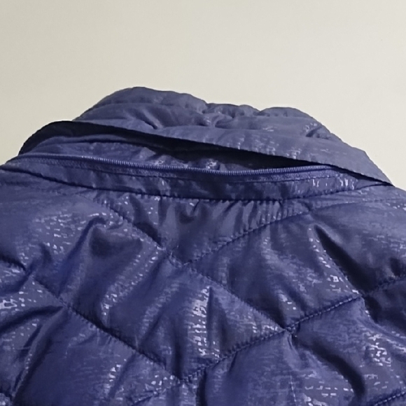 Tek Gear Purple Quilted Puffer Jacket with Chevron Pattern - Picture 12 of 14